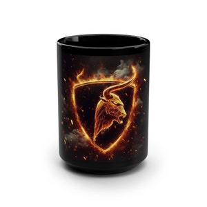 Black Mug, 15oz Lamborghini