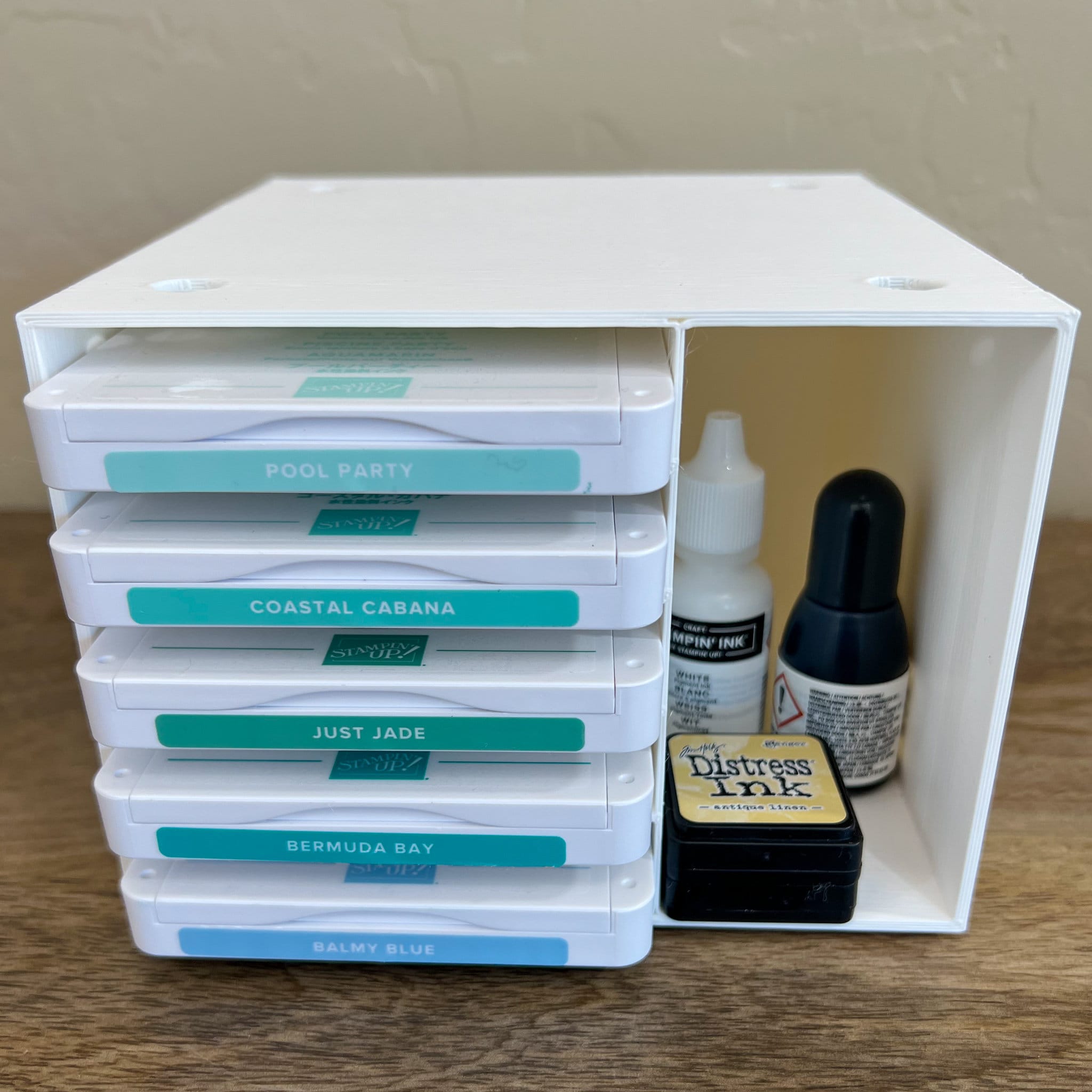 Storage Cube for New Style Stampin' Up Ink Pads and Accessories | Stamping Up Compatible | Craft Room Organization