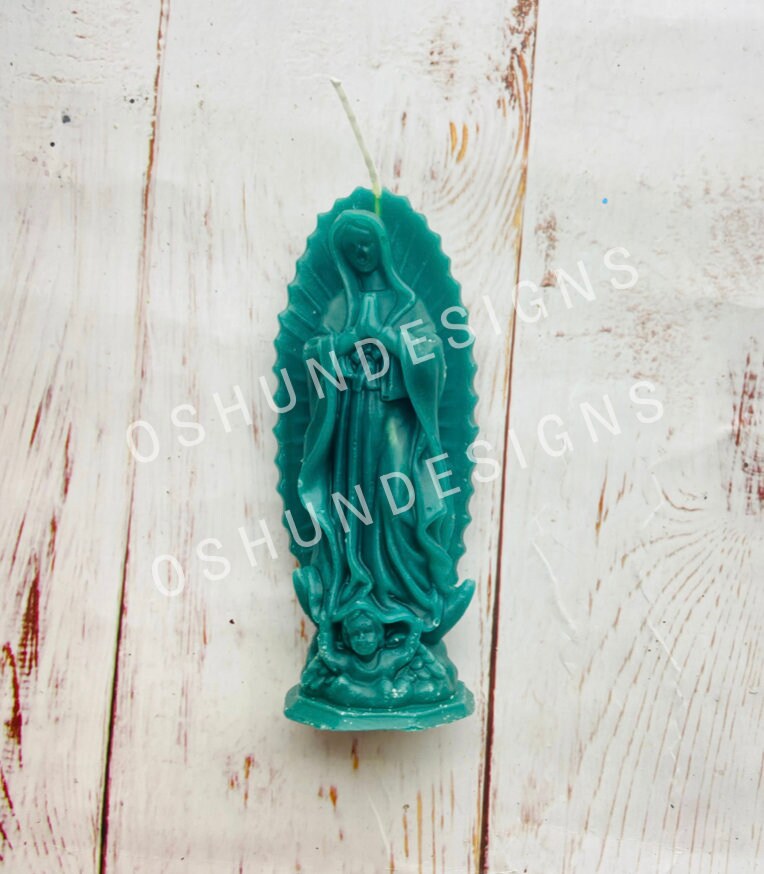 Virgin Mary of Guadalupe Ceramic Candle 24oz main image 1