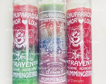 Hummingbird Love Candle, Love Spell, Romance, Vela Chuparrosa De Amor, Hechizo de Amor