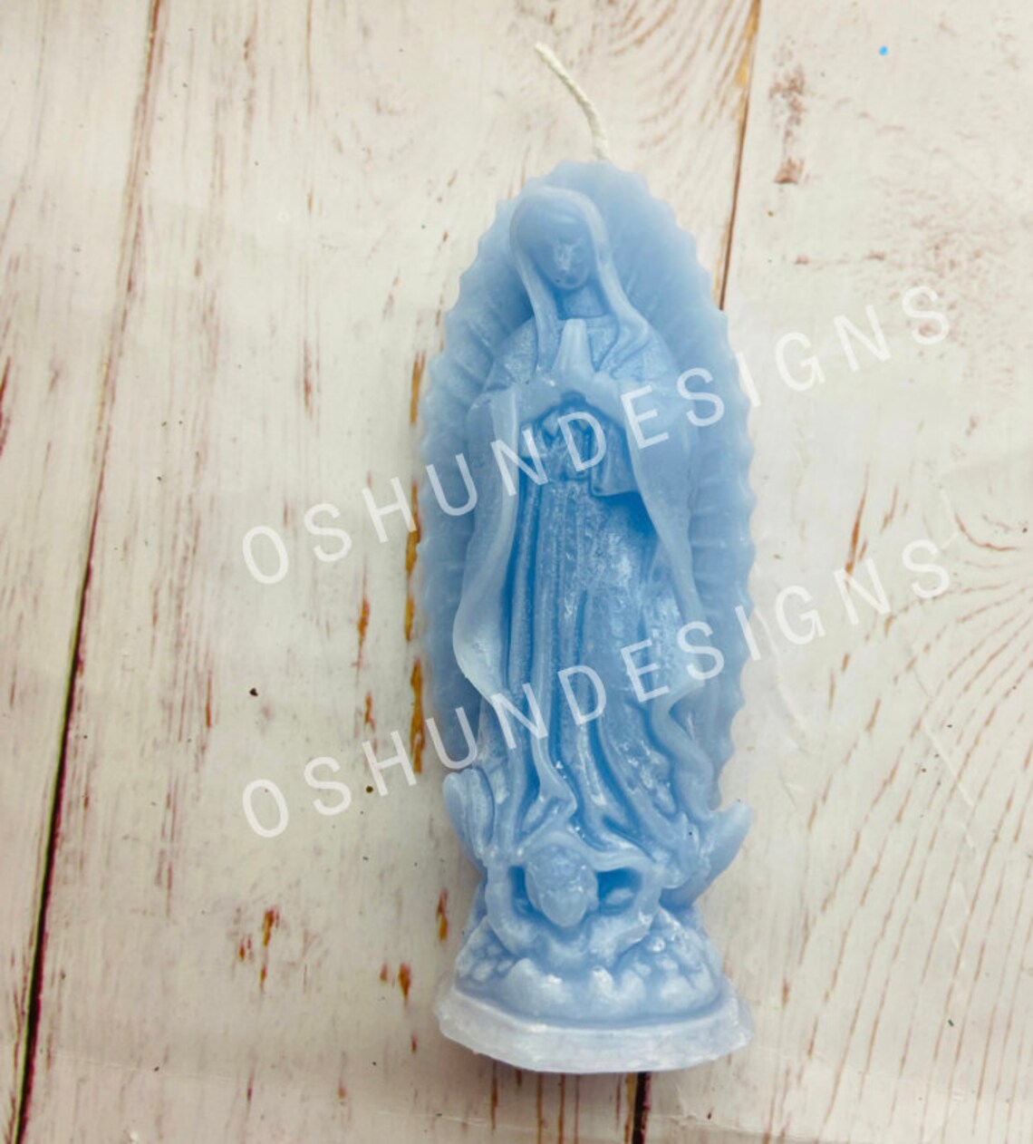 Virgin Mary of Guadalupe Ceramic Candle 24oz