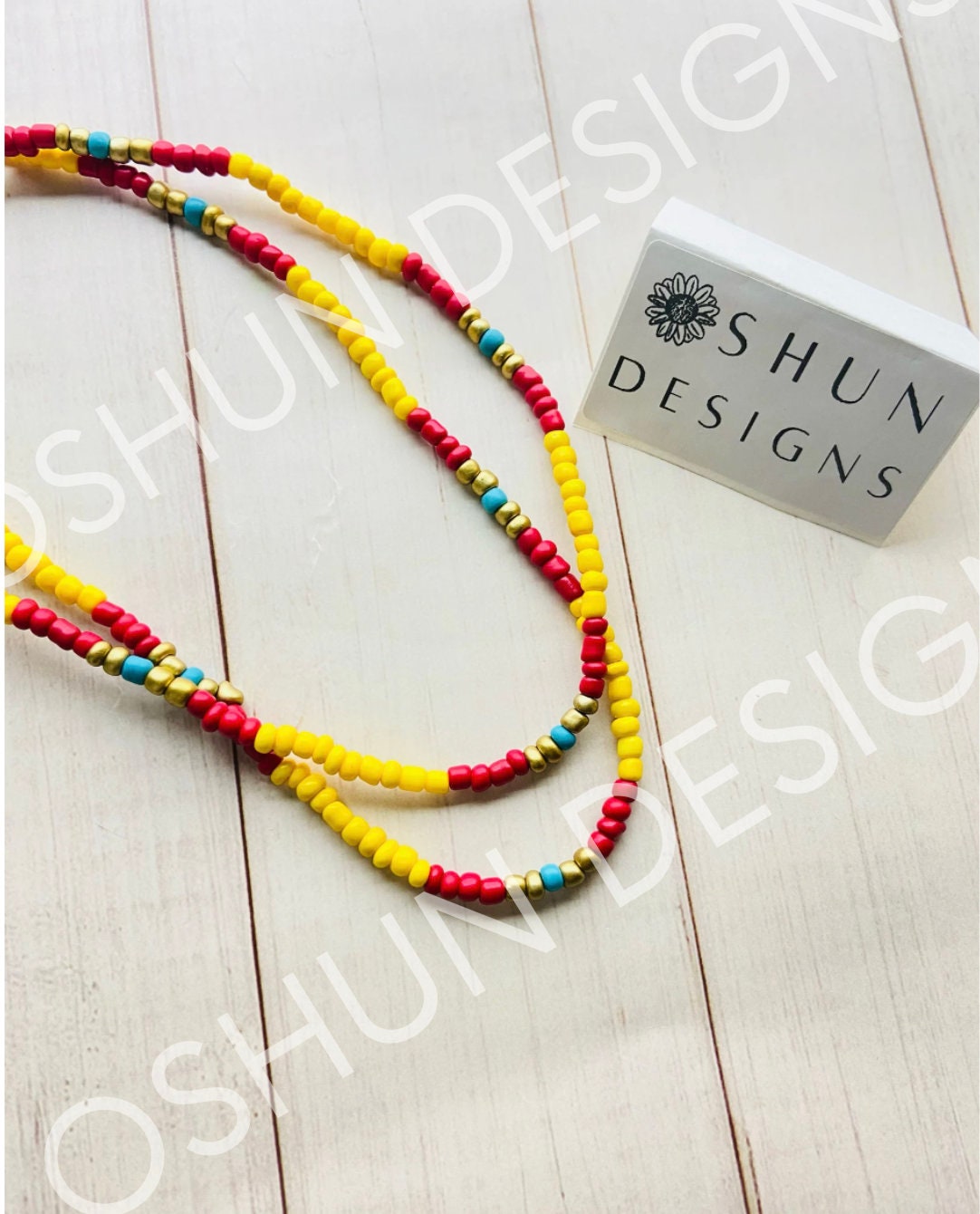 Oshun Eleke Love Orisha Santeria Necklace// Yoruba Protection//collar ...