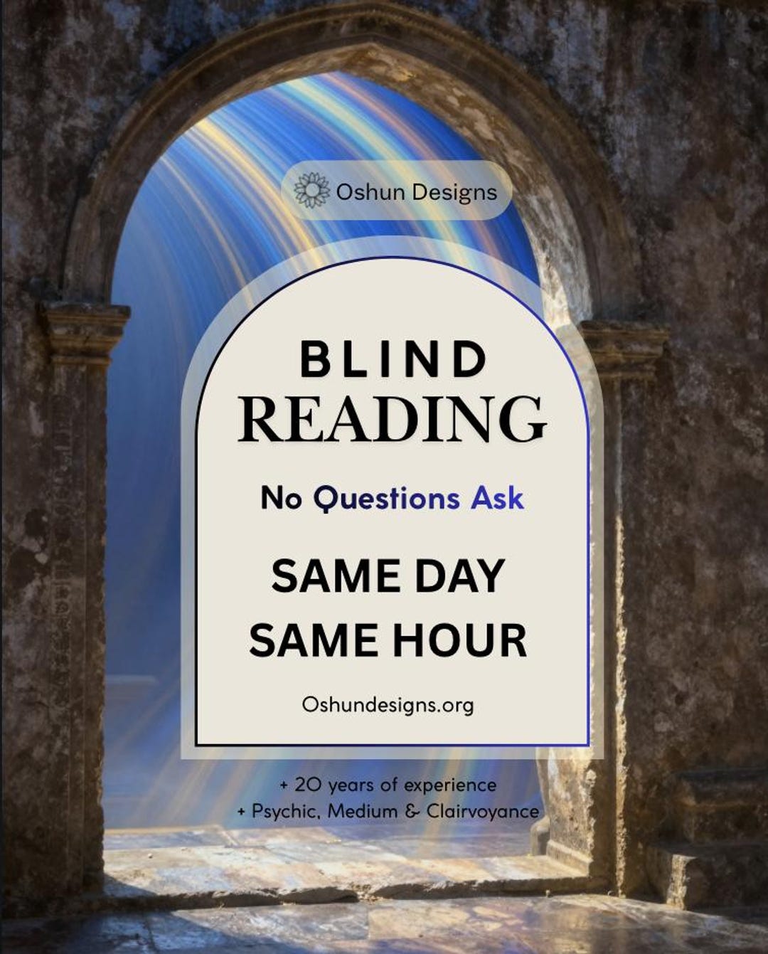 Blind Spiritual Reading, Psychic Reading, Same Day/same Hour Reading ...
