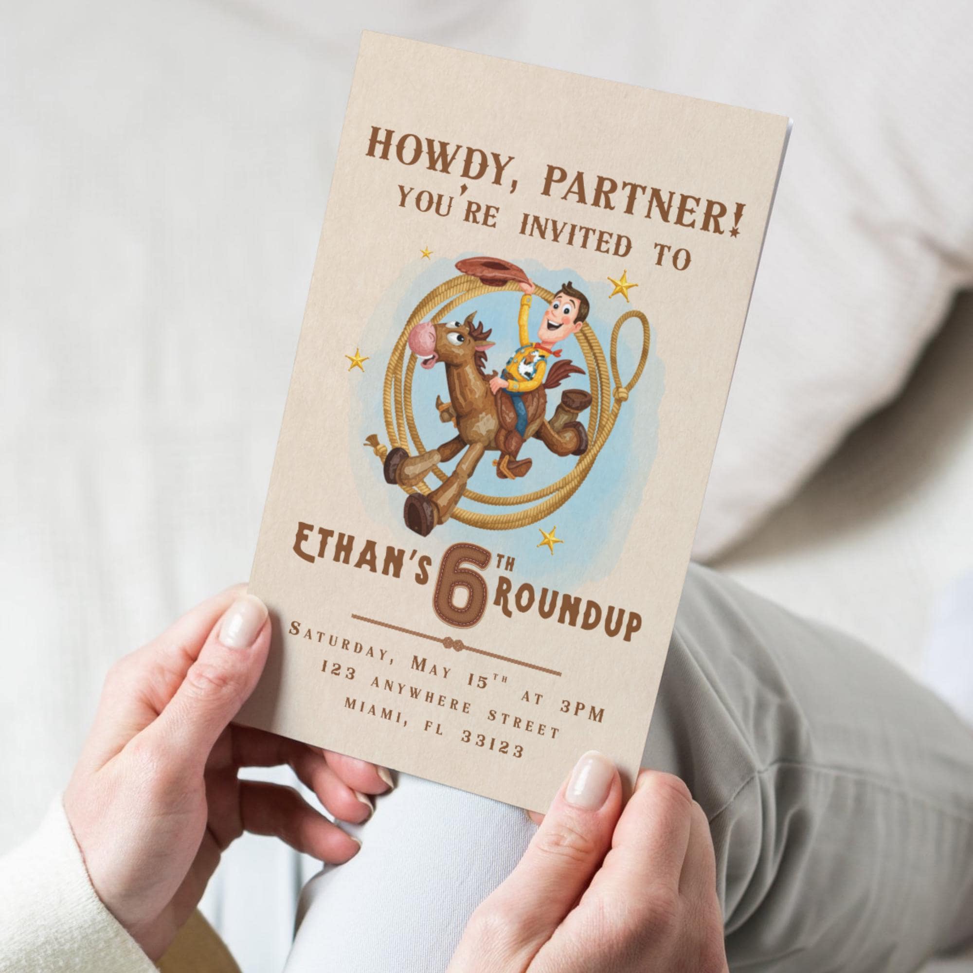 Woody First Rodeo Invite Woody’s Roundup Birthday Invitation, Toy Story Western Party Invite ...