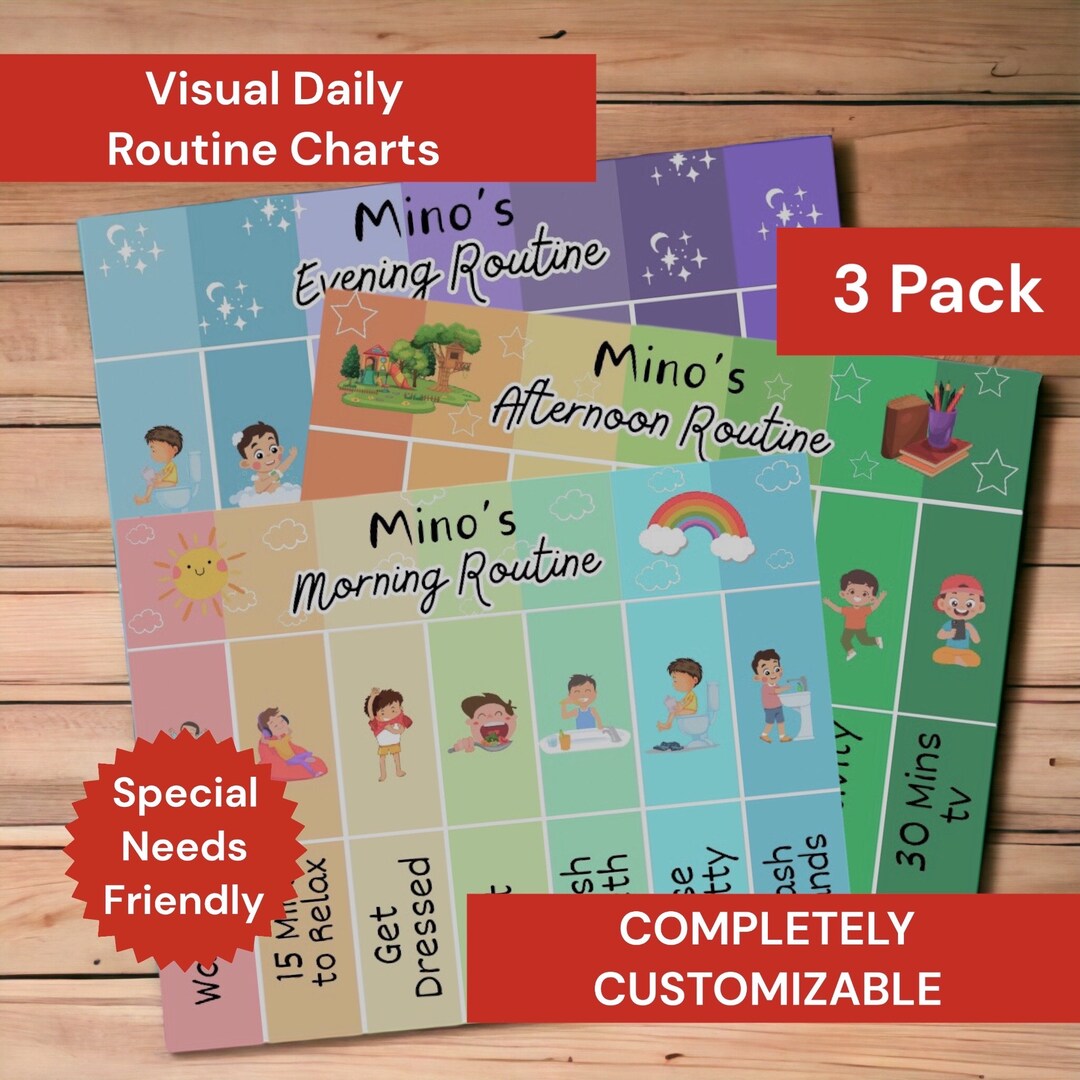 full-day-routine-chart-toddler-bedtime-routine-daily-routine-etsy