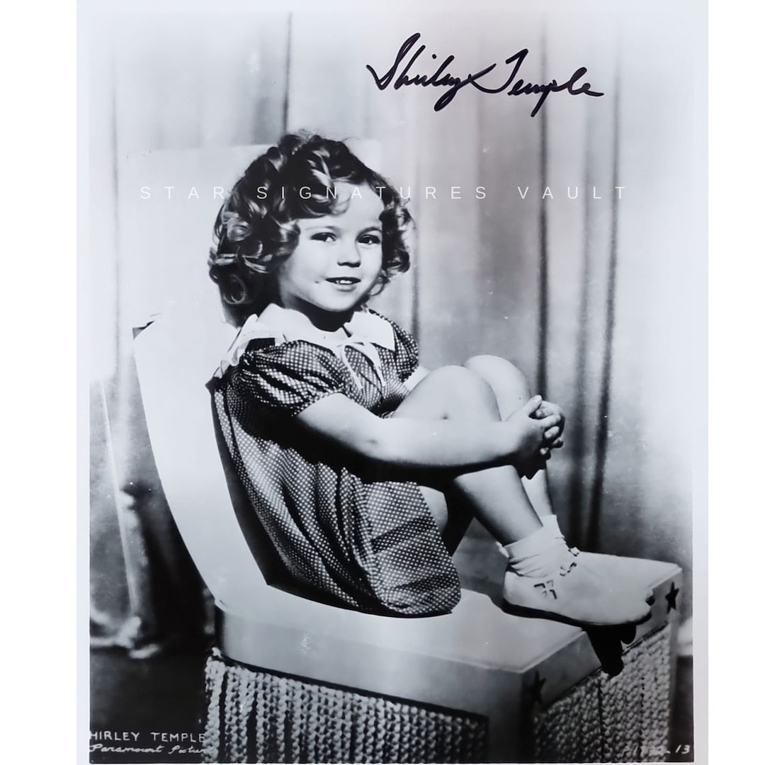Shirley Temple Autographed Photo With Certificate of Authenticity