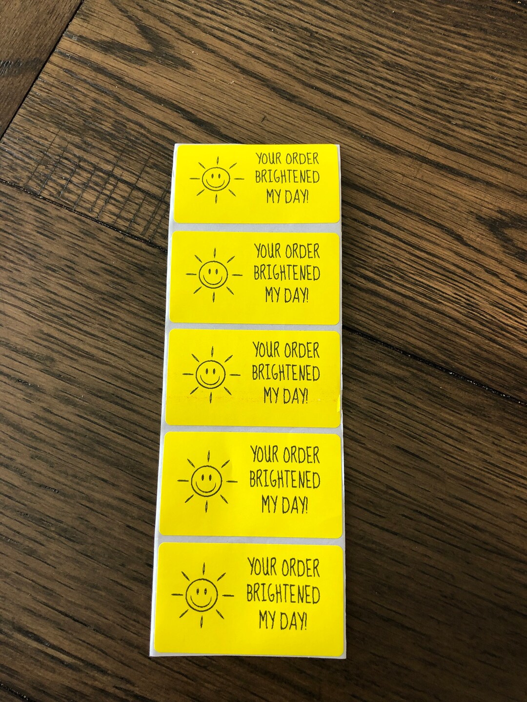 Your Order Brightened My Day Packaging Stickers - Etsy