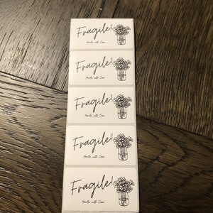 Fragile Packaging Stickers