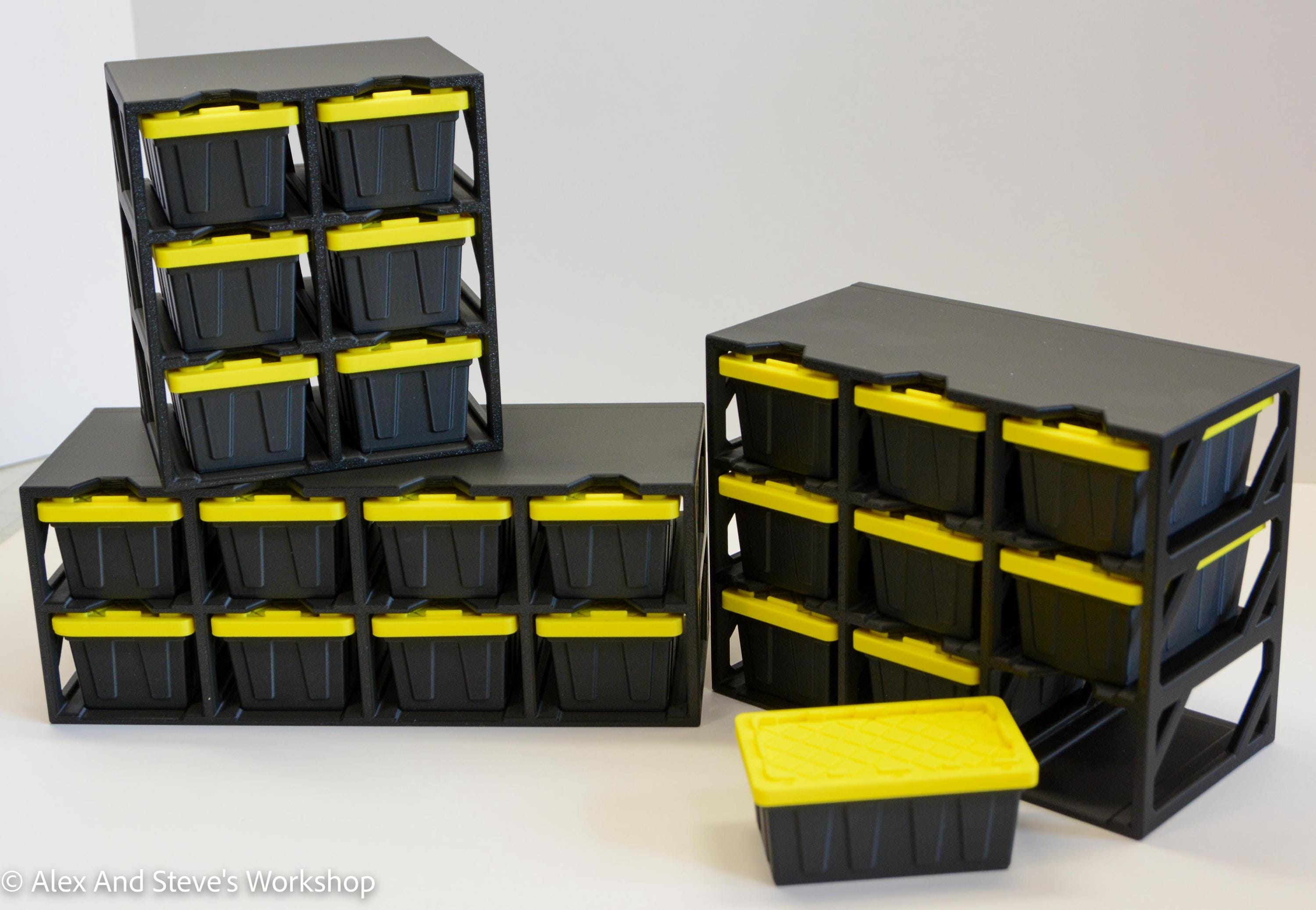 Mini Storage Boxes Rack Mini Storage Rack for Totes | *totes Sold Separately* | 3D Printed ...
