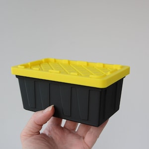 Better than Teeny, Lowes Commander Tote Clone | XL Mini Storage Tote with Lid | 3D Printed Desk Organizer