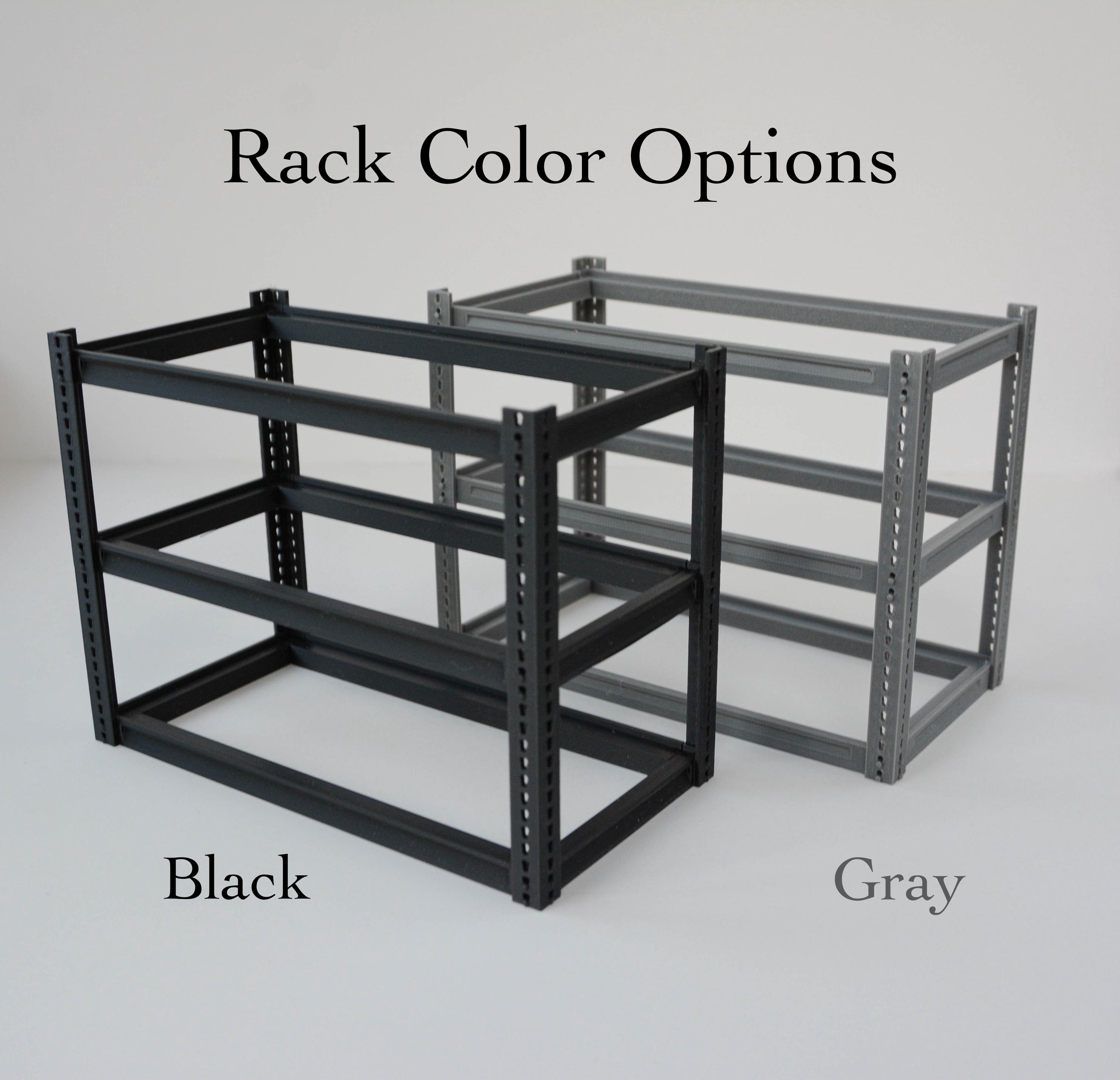 3D Printed Mini Storage Rack | Garage Shelf Replica, Holds 9 Mini Totes ...