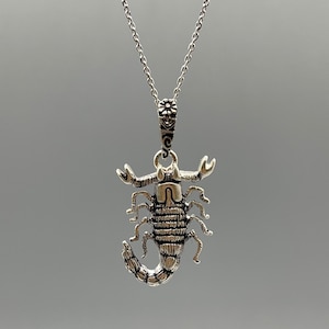SCORPIUS/ Zodiac Pendant/ Astrology Sign Necklace/ Horoscope Jewelry/ Zodiac Necklace / 925 Sterling Silver Pendant / Unisex /Birthday gift