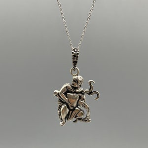 AQUARIUS / Zodiac Pendant /Astrology Sign Necklace /Horoscope Jewelry /Zodiac Necklace /925 Sterling Silver Pendant / Unisex /Birthday gift