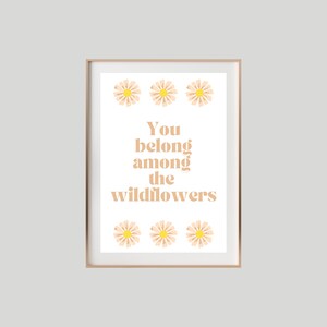 Wildflowers Nursery Wall Art Printable