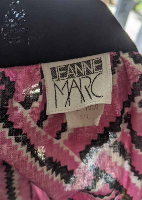 Pink 80s wrap skirt by Jeanne Marc, Waist 30-36 i… - image 9