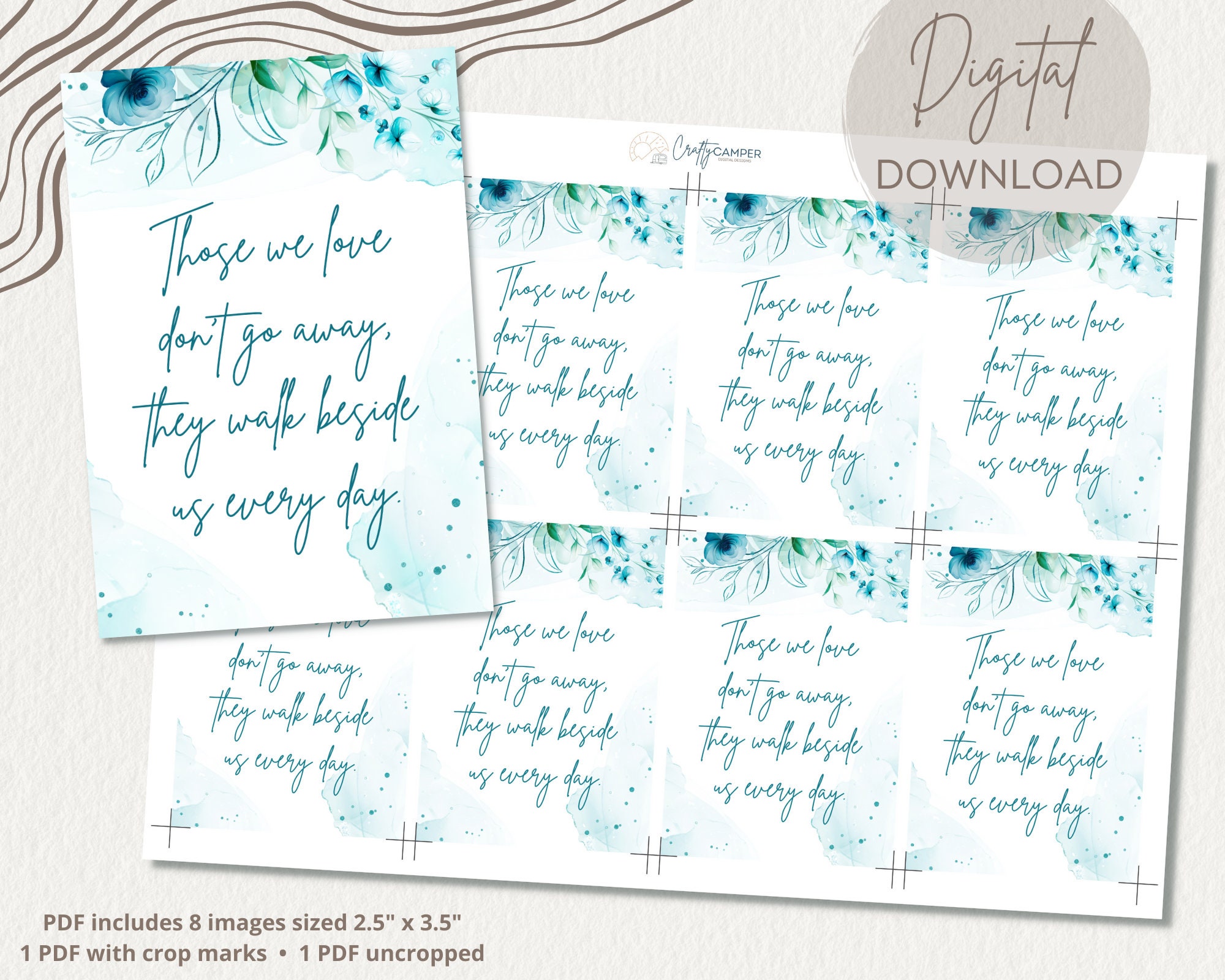 Sympathy Gift Tag Sympathy Gift Printable Condolence Gift Tag Sympathy