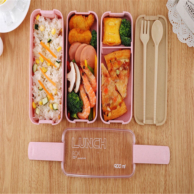 EVER ECO BENTO SNACK BOX - 3 DIVIDERS - The Natural Village