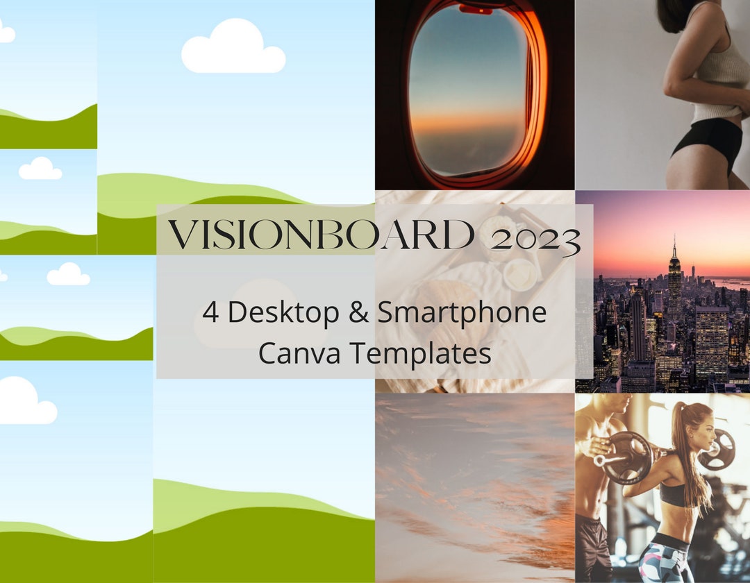 Canva Visionboard Template 2023 Fully Editable Drag and - Etsy UK