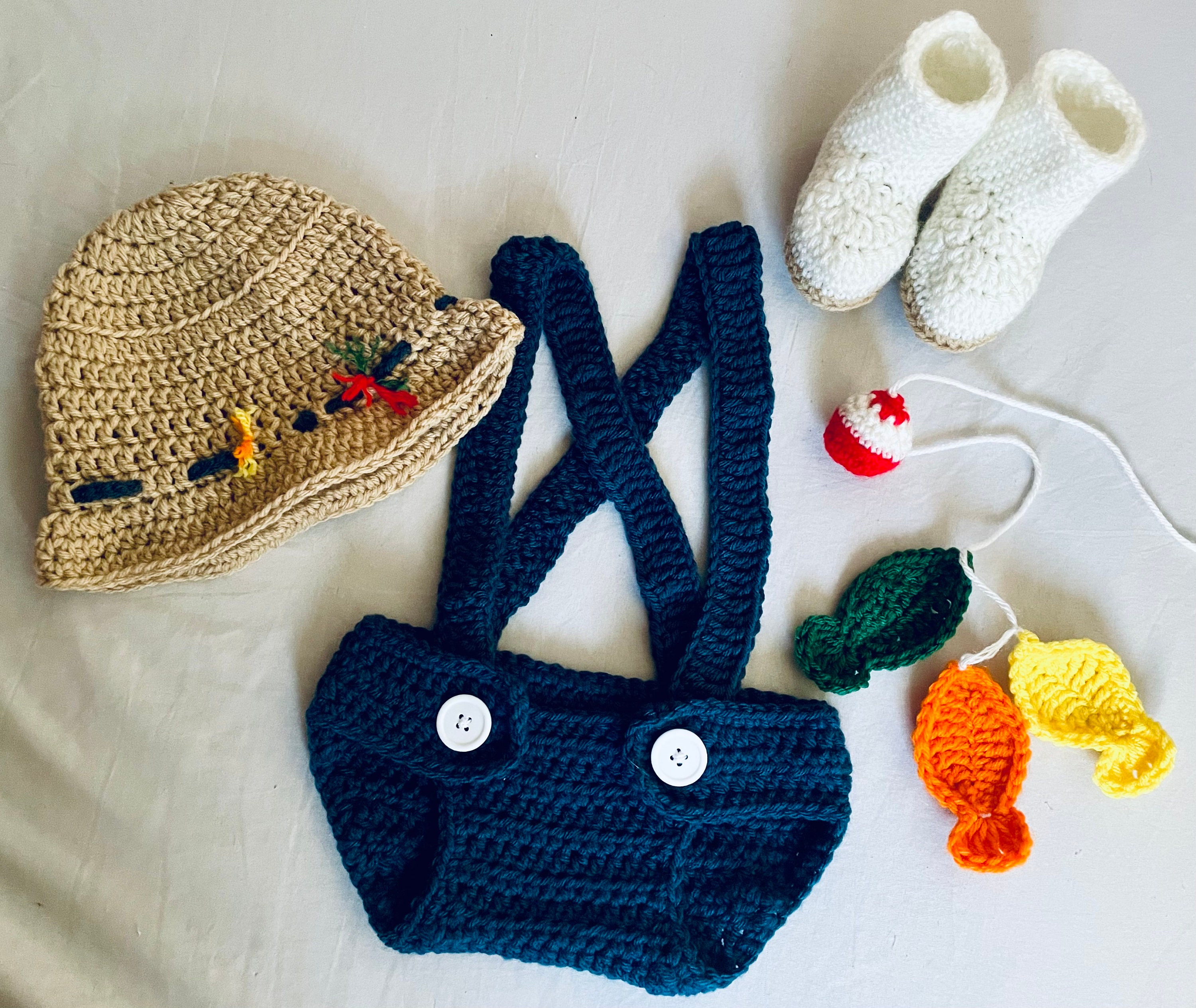 Crochet Baby Fishing Set 