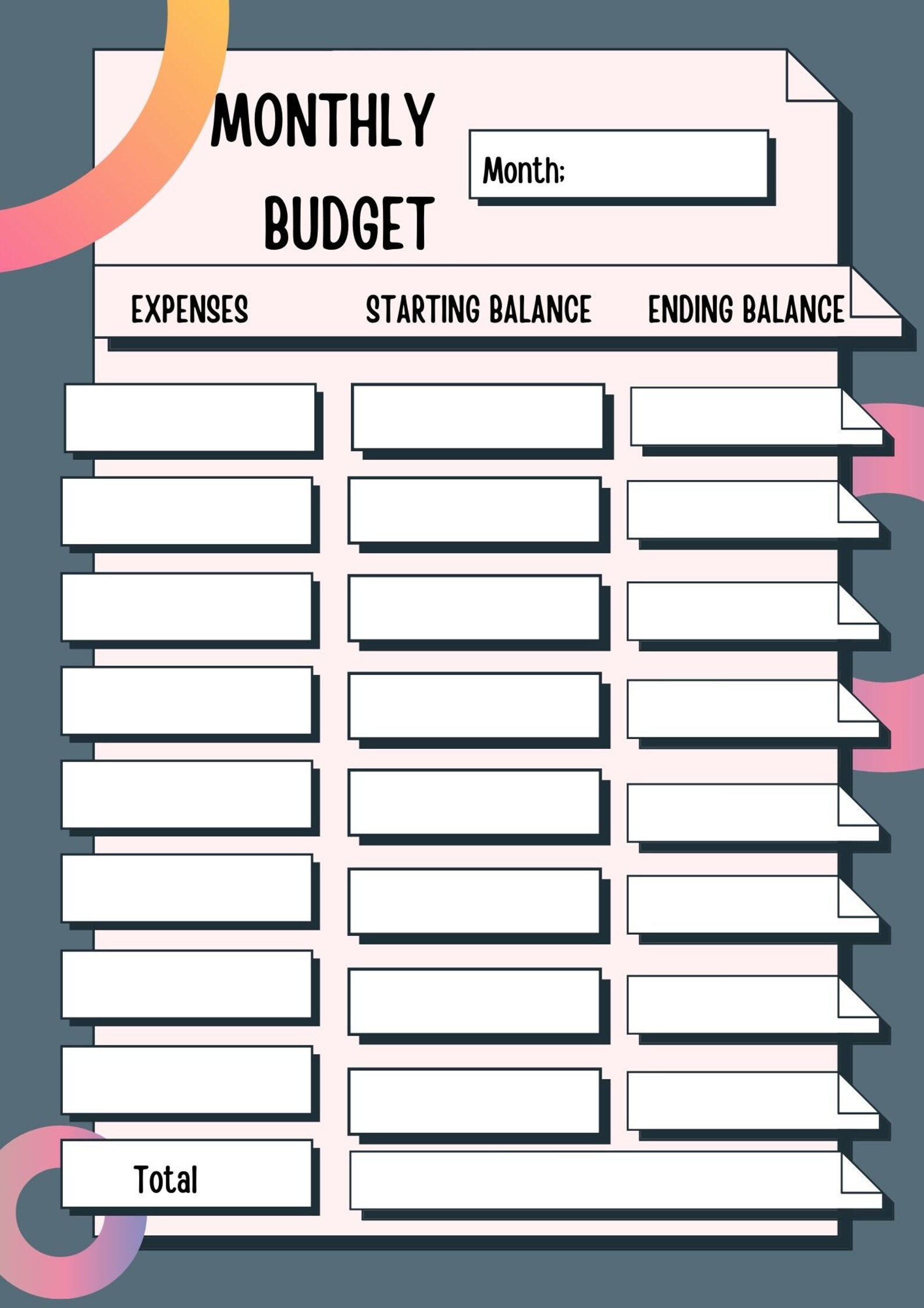 Monthly Budget Planner 2022 Budget Planner Printable Monthly | Etsy
