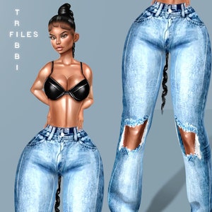 FREE IMVU Baddie Set // Amore Bottom Mesh // Bibirasta Top Mesh