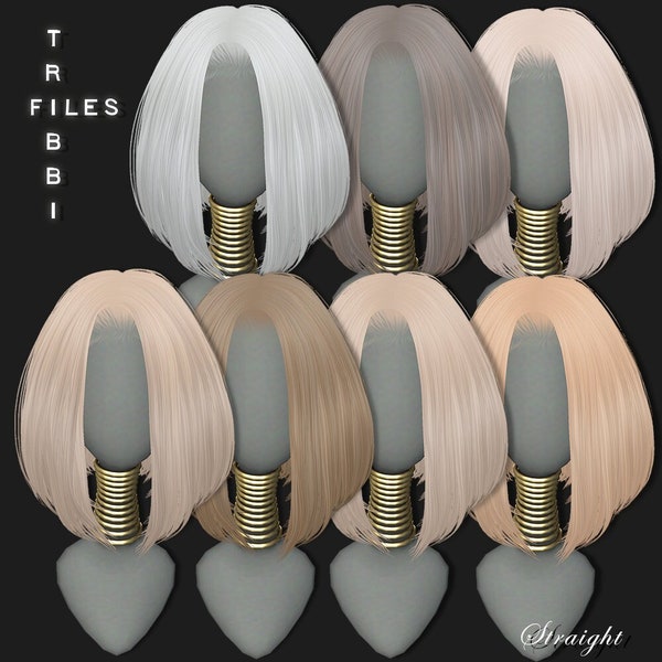 IMVU Precious Lites - Hair Textures - Complete File With Everything You Need + GIMP Hair Generator + Shines On Transparent Backgrounds