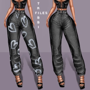 IMVU Cutie Baggy Jeans // Essme Mesh
