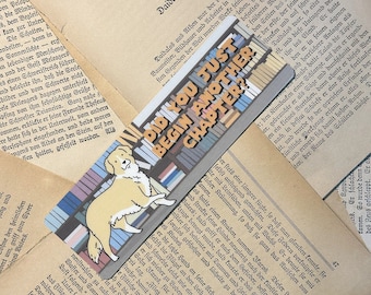 Golden Dog Laminated Bookmark | Humorous Reader Gift