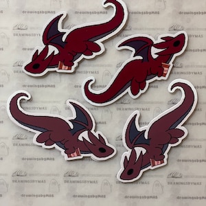 Sticker dragon avec café, sticker créature fantastique, amateur de caféine, cadeau pour amateur de café, sticker pour ordinateur portable, sticker livresques, cadeau de lecteurs