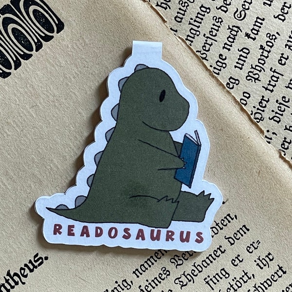 Dinosaur Magnetic Bookmark: Gift for Dino Lovers and Bookworms