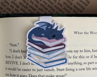 Sleepy Dragon Magnetic Bookmark | Bookish Gift for Fantasy Readers