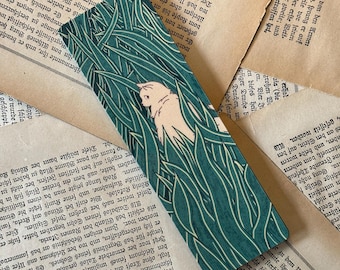 Cat Bookmark | Illustrated Laminated Bookmark