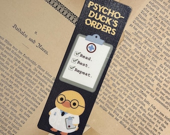 Purple Duck Doctor Bookmark – Moody Reader Bookmark