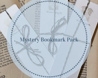 Mystery Bookmark Bundle: Cozy Laminated Bookish Gift