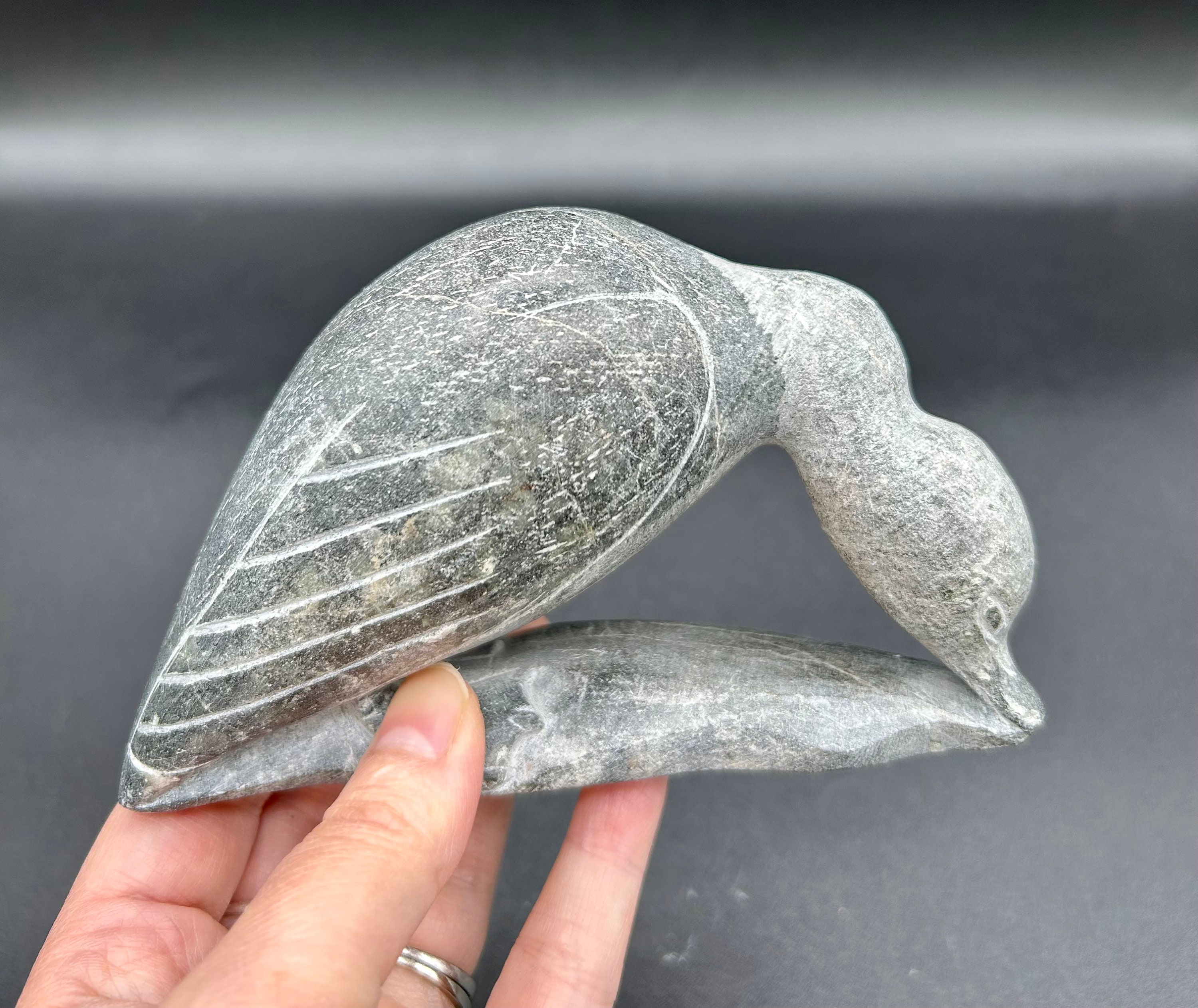 Inuit Turtle Inuit Art Soapstone Duck Carving - Etsy