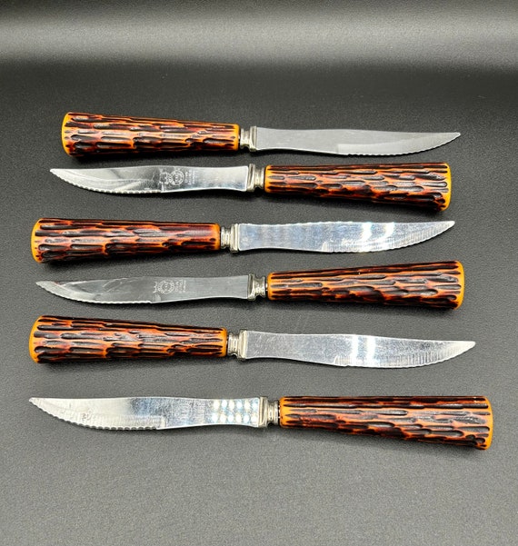 Six Serrated Steak Knives Gift Set