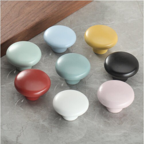 Round Ceramic Knobs Kids Children Drawer Knobs/knobs for Ikea Etsy