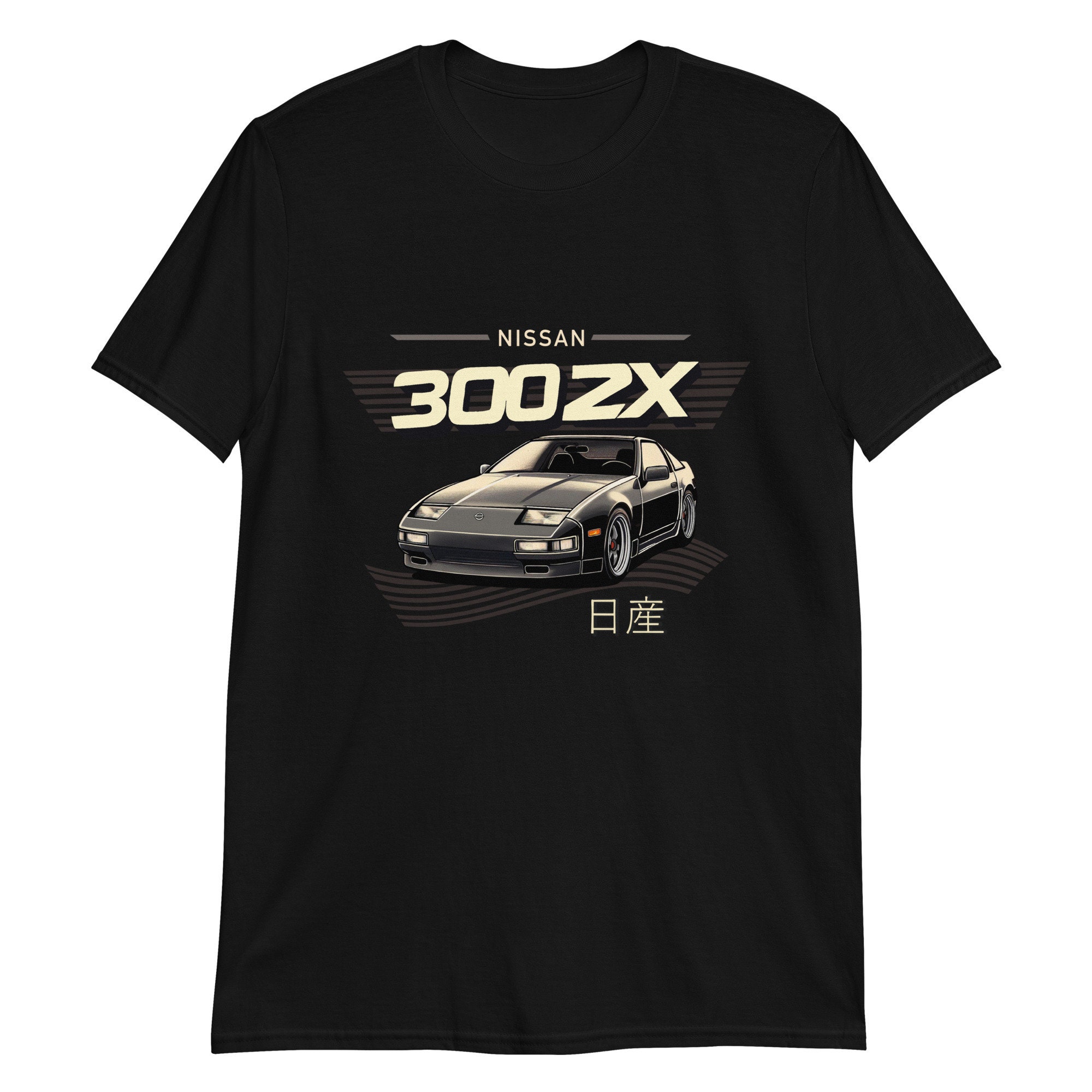 【U LAN】Vintage Old Car Printed Oversized Fit Short Sleeve Nissan 300ZX Retro Japanese JDM Short-sleeve Unisex T-shirt