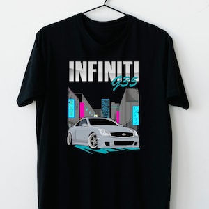 Infiniti G35 Coupe Cityscape Street Style JDM Car Love Enthusiast Gift Unisex T Shirt