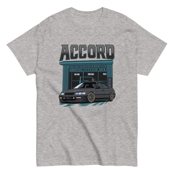 Honda Tシャツ グレー DO YOU HAVE A HONDA? 90s Honda Accord T-shirt - JDM Car Enthusiast Apparel Unisex