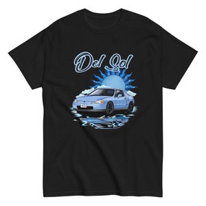 1995 Blue Honda Del Sol Celestial Car Unisex classic tee