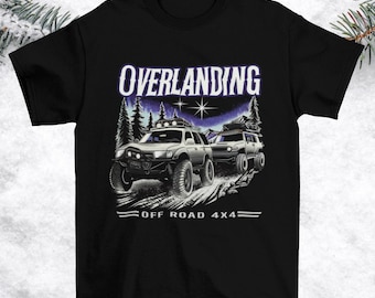 Maglietta Overlanding 4x4 / Aurora boreale, Toyota 4Runner e FJ Cruiser