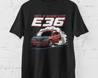 BMW E36 Drift Car T-Shirt: Euro Street Style T-Shirt