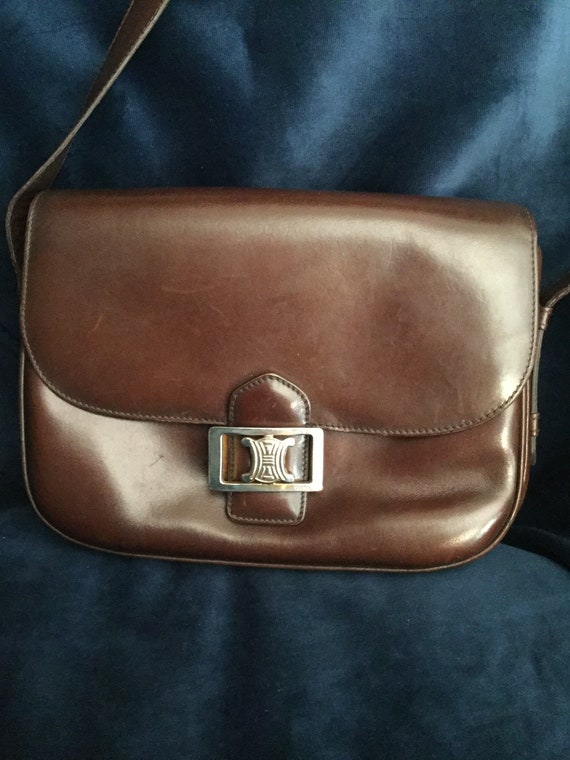 Vintage CÉLINE leather brown bag