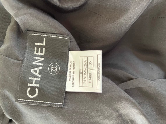 CHANEL VINTAGE JACKET black crop blazer - image 9