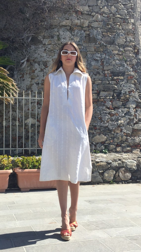 Vintage TED LAPIDUS white dress