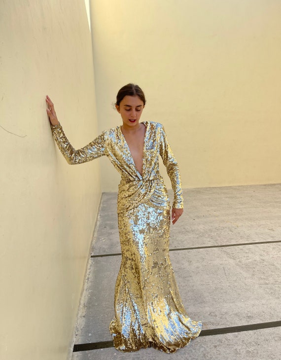 AMEN gold sparkling dress - image 1