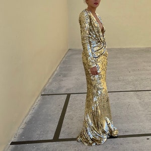 AMEN gold sparkling dress image 9