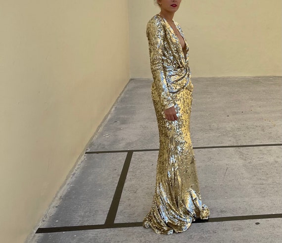 AMEN gold sparkling dress - image 9