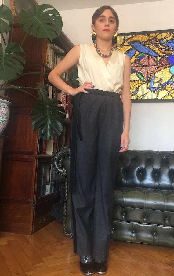 GIANFRANCO FERRE pants vintage tuxedo style